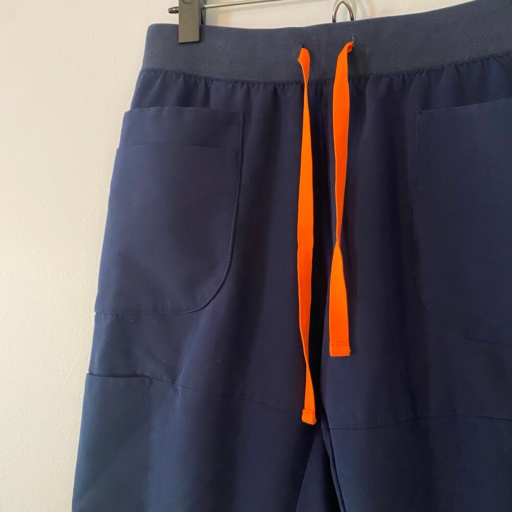 FIGS Navy Blue Zamora Jogger Scrub Pants Uniform Nurse Doctor Women's size Small - Picture 3 of 8